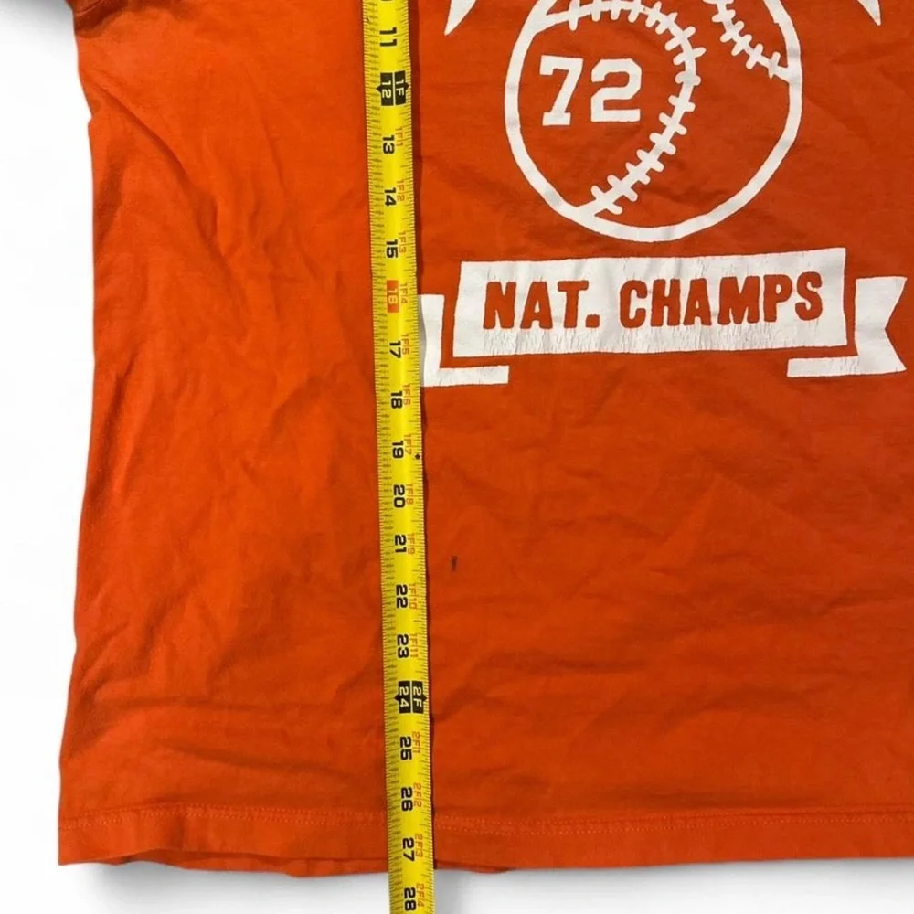 Y2K Nike Baseball Orange Graphic T-Shirt Size Men’s XL